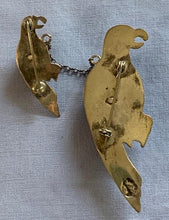 Load image into Gallery viewer, Mexican Silver - Double Parrot Pin
